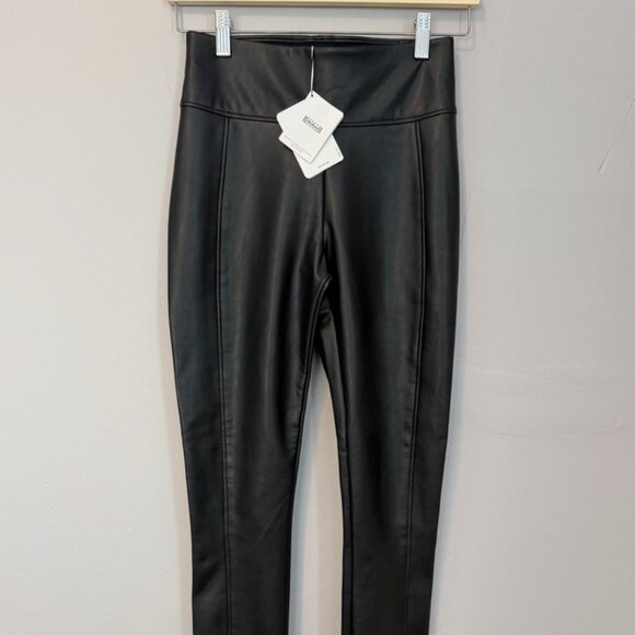 Wolford Pants - Wolford Black Vegan (Faux) Leather Pants Size 4 US High Waisted NWT